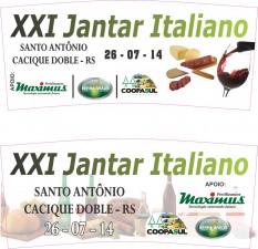 XXI Jantar Italiano Adesivos - Fernando Risson